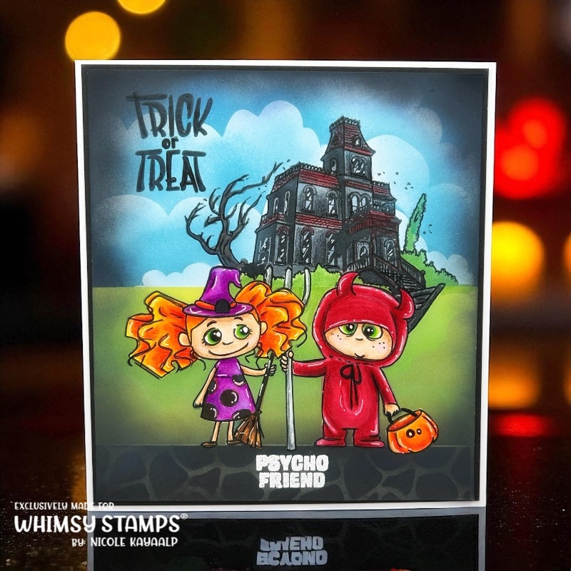 Wicked Cute NoFuss Masks - Whimsy Stamps