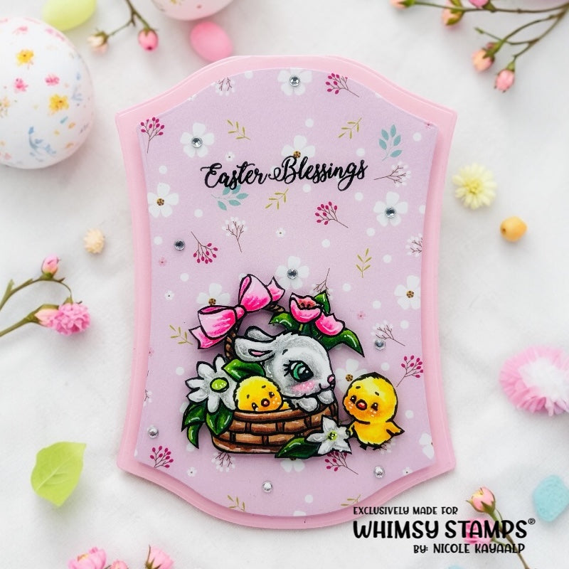 Bunnies in the Garden Clear Stamps - Whimsy Stamps