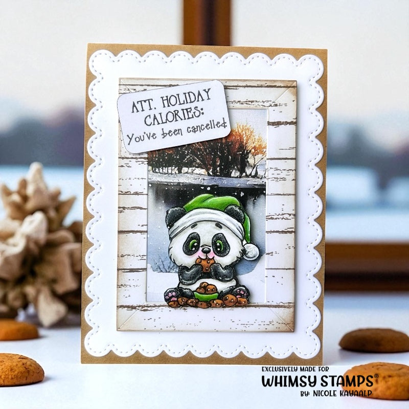 Farmhouse Shiplap Background Rubber Cling Stamp - Whimsy Stamps