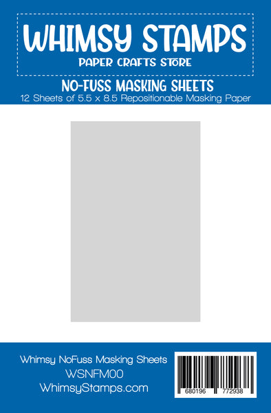 **NEW NoFuss Masking Sheets - Whimsy Stamps