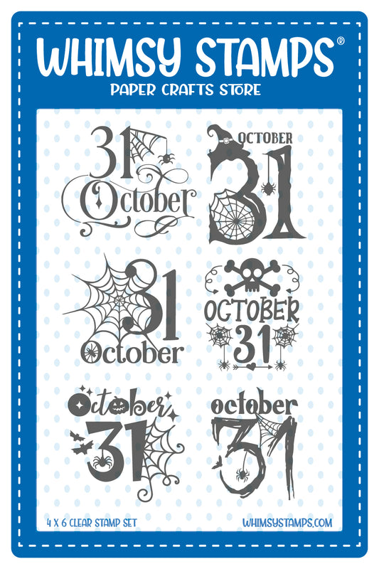 **NEW October 31st Clear Stamps - Whimsy Stamps