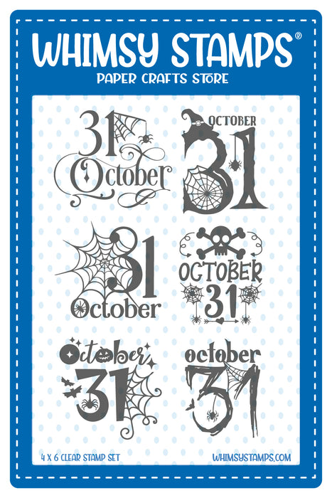  Clear Photopolymer Stamp Set - Big Date Stamps