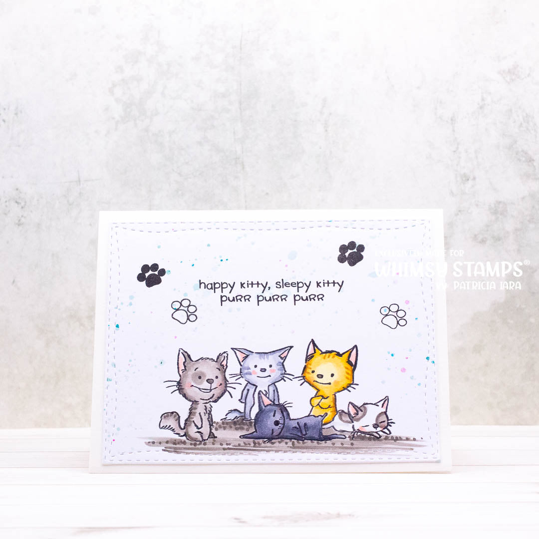 Adopt Don't Shop CATS Clear Stamps - Whimsy Stamps