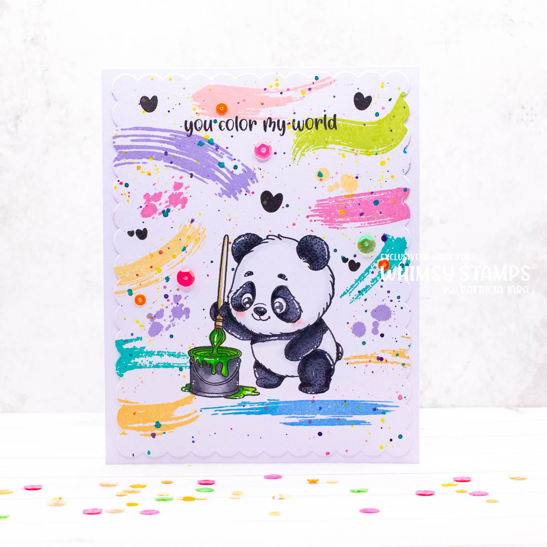 Paint Brush Strokes Clear Stamps - Whimsy Stamps
