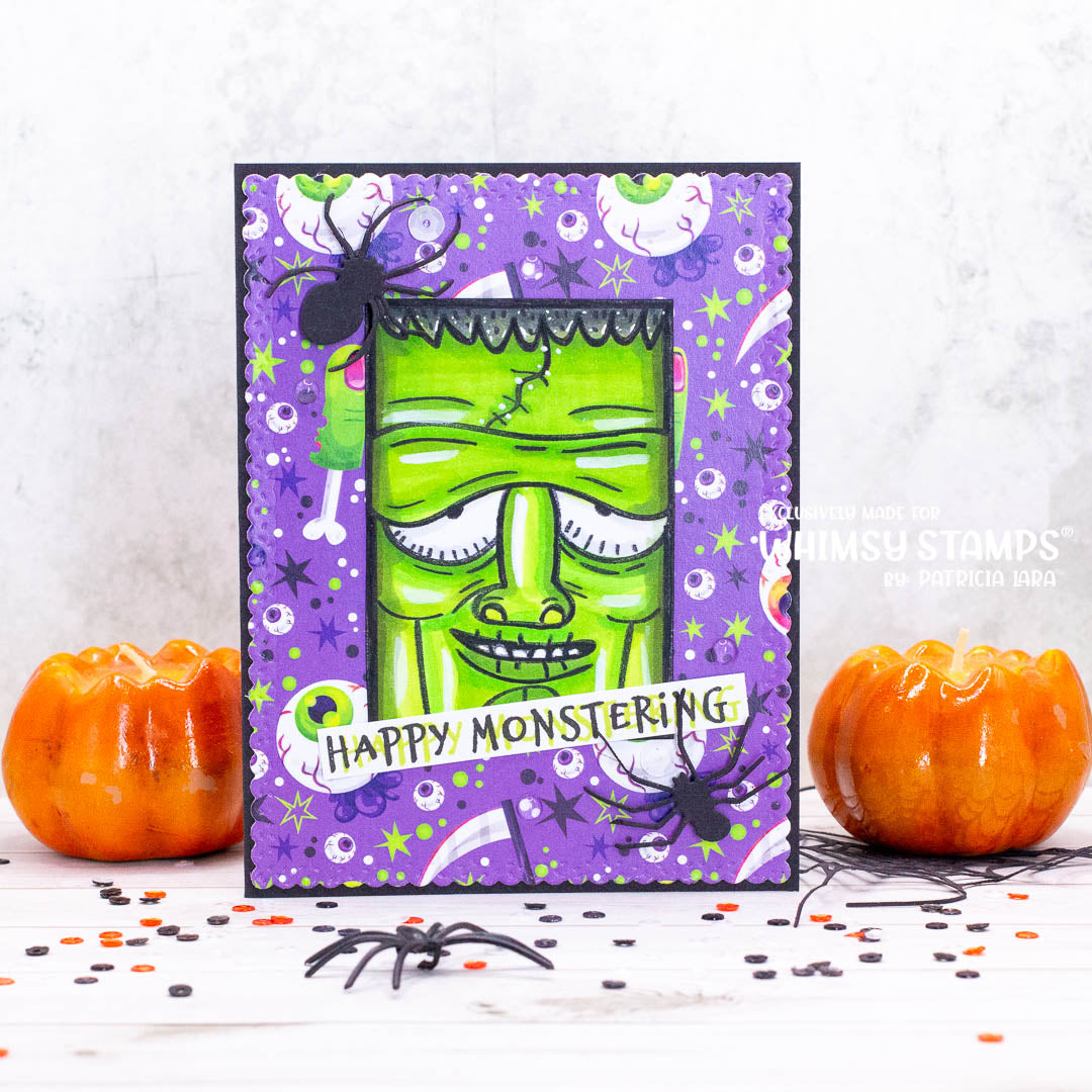Monster Close Ups Clear Stamps - Whimsy Stamps