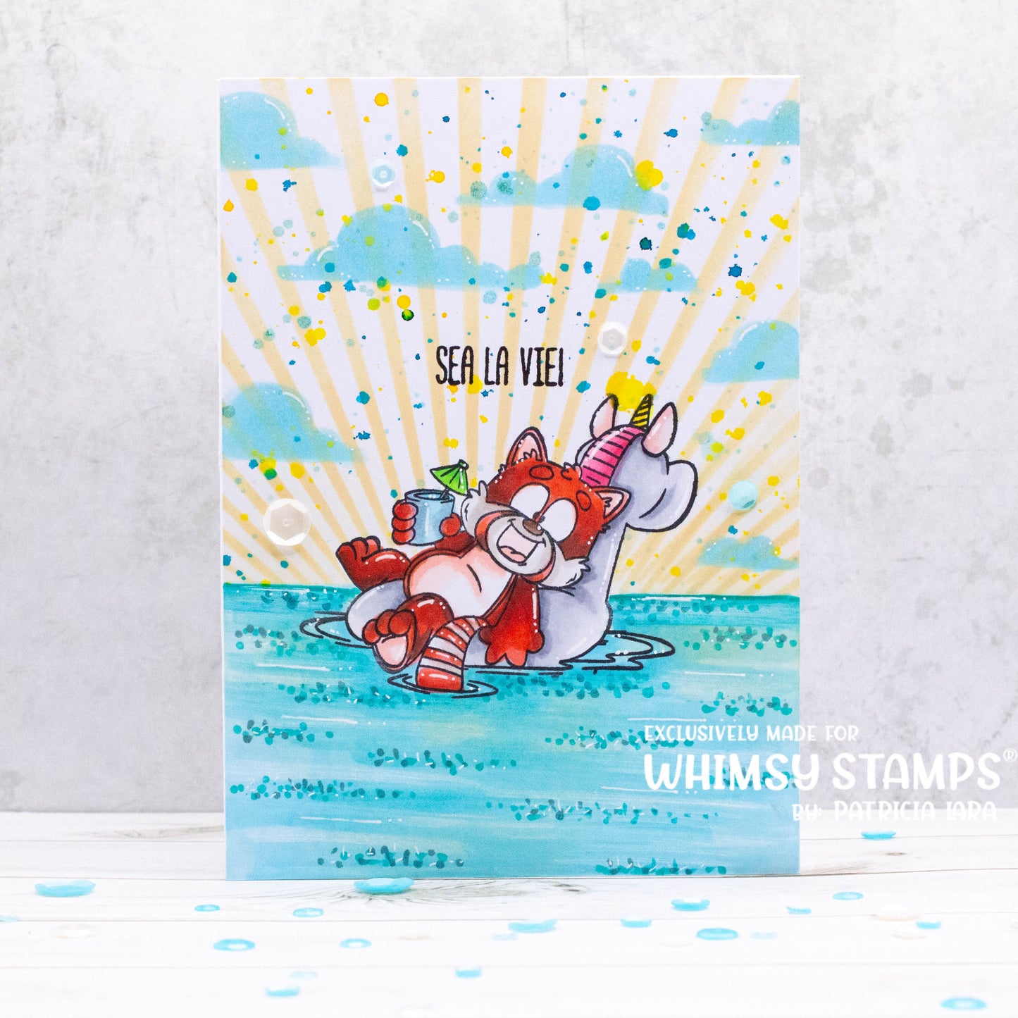 Sun Rays Stencil - Whimsy Stamps