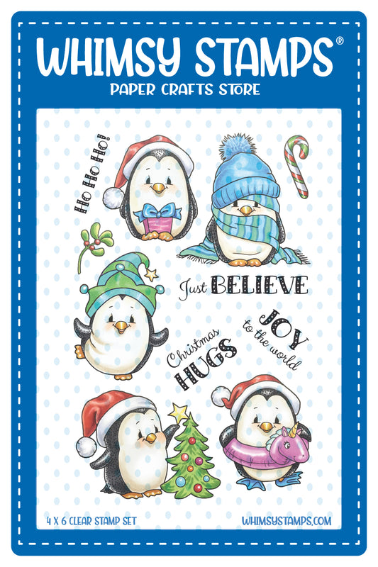 **NEW Penguin Winter Holiday Clear Stamps