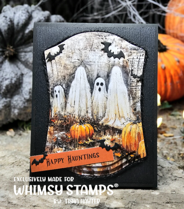 *NEW Quick Card Fronts - Grunge Ghosts