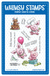 **NEW Piggies Crushed It Clear Stamps - Whimsy Stamps