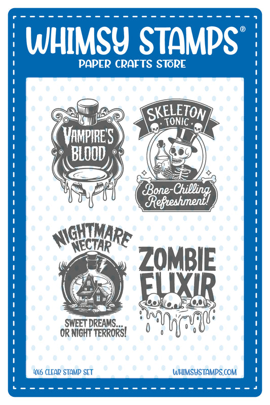 *NEW Potion Labels Clear Stamps - Whimsy Stamps