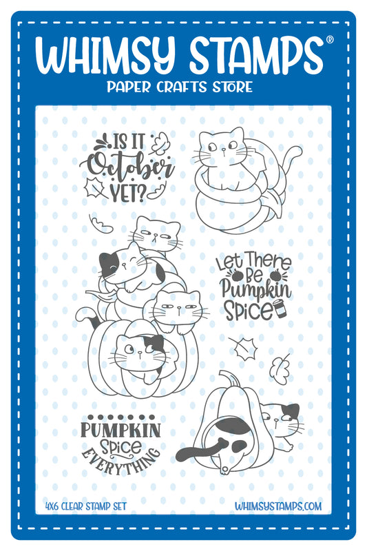 **NEW Pumpkin Kitties Clear Stamps