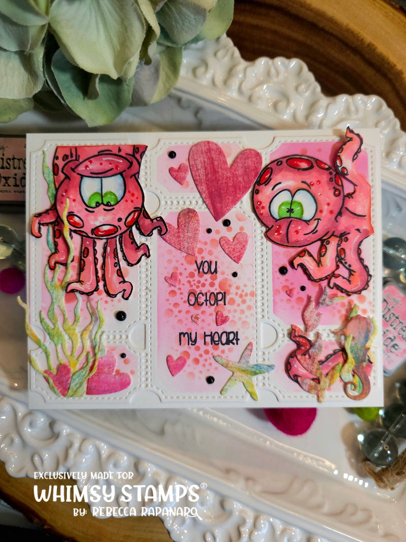 Octopi Guys Clear Stamps - Whimsy Stamps