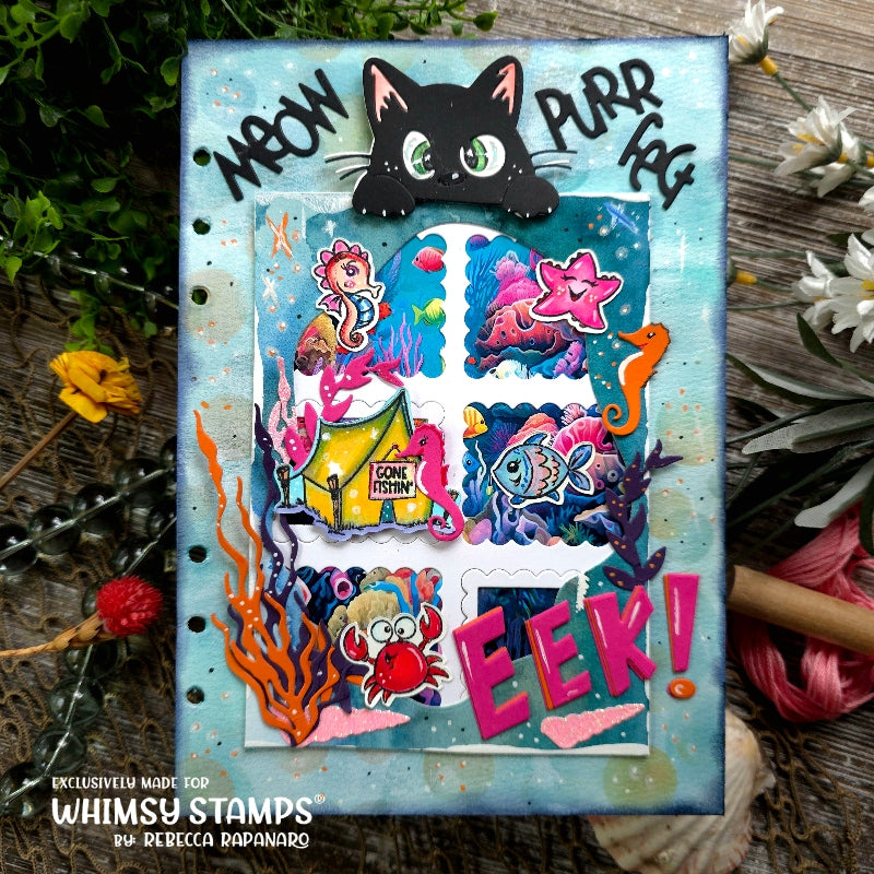 Peeking Kitty Die Set - Whimsy Stamps