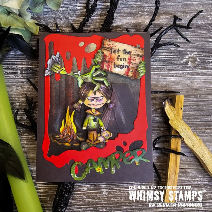 Scream Time Clear Stamps - Whimsy Stamps