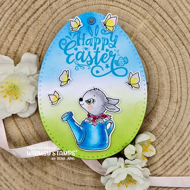 Bunnies in the Garden Clear Stamps - Whimsy Stamps