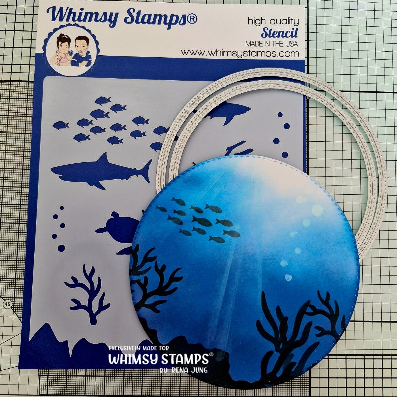 Ocean Stencil - Whimsy Stamps
