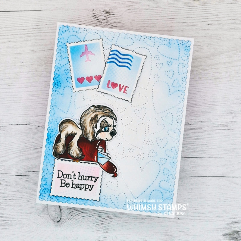 Floating Hearts Cover Plate Die - Whimsy Stamps