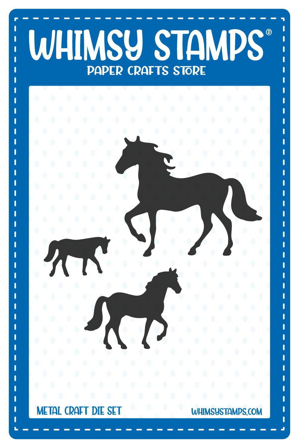 Roaming Horses Die Set - Whimsy Stamps
