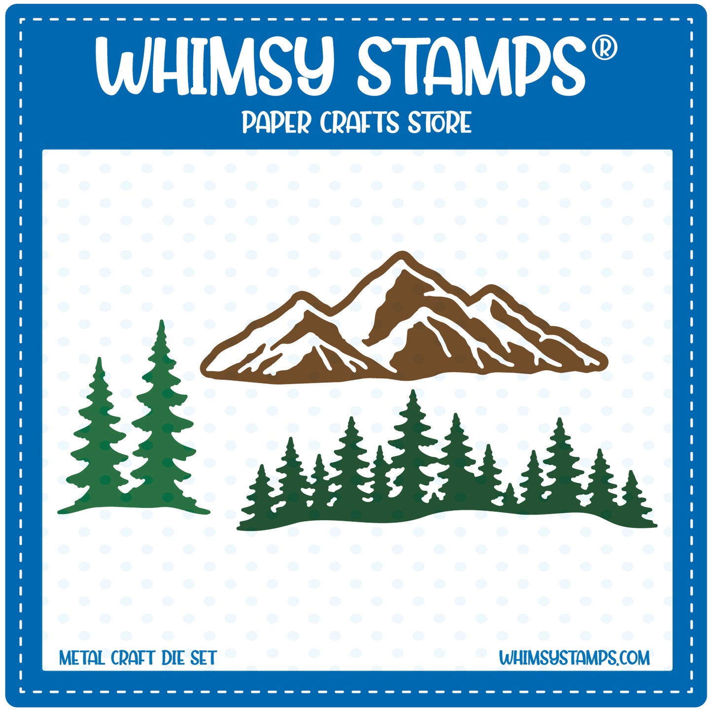 Rocky Range and Pines Die Set - Whimsy Stamps