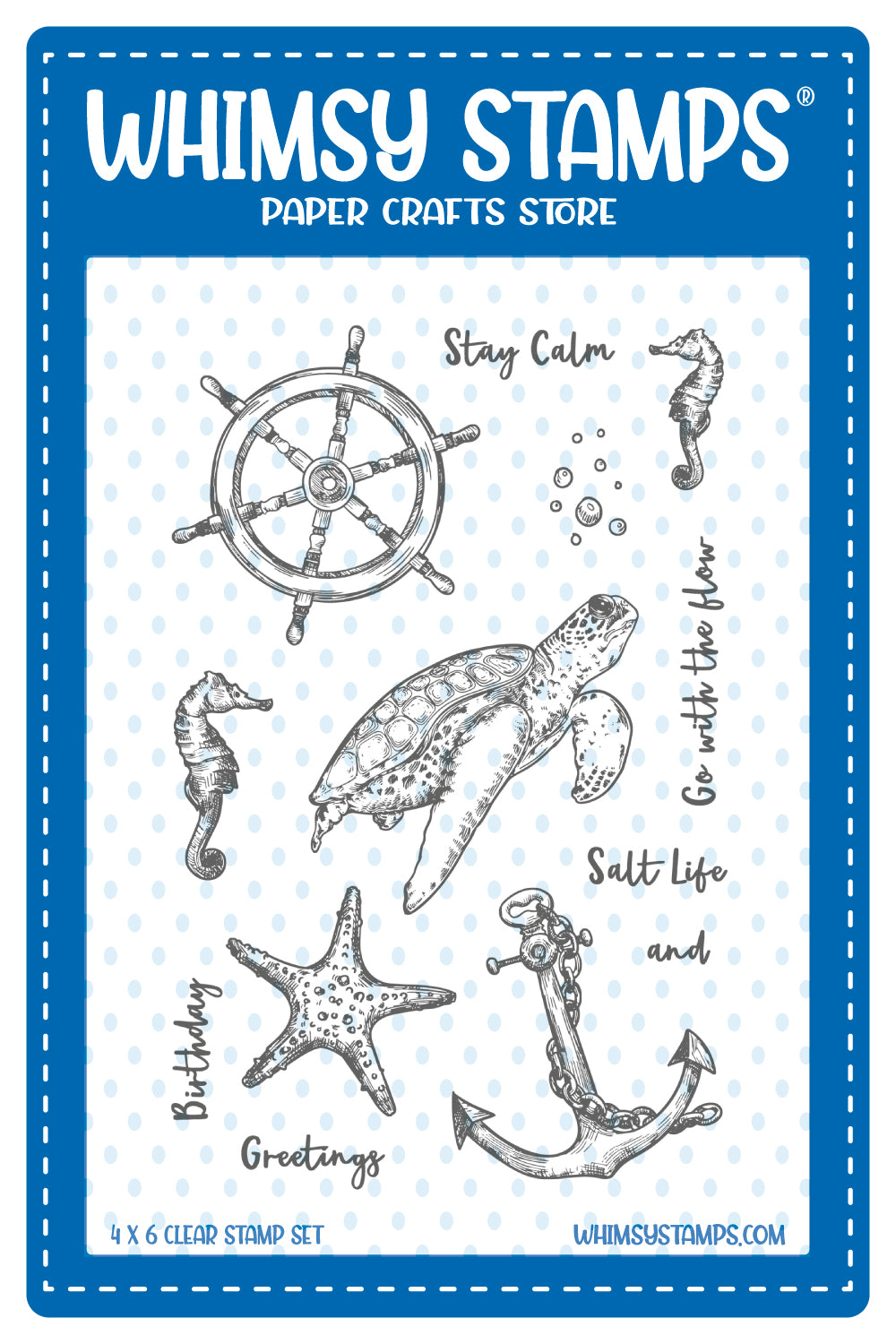 **NEW Salt Life Clear Stamps - Whimsy Stamps