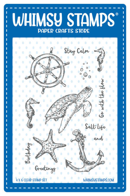 **NEW Salt Life Clear Stamps - Whimsy Stamps
