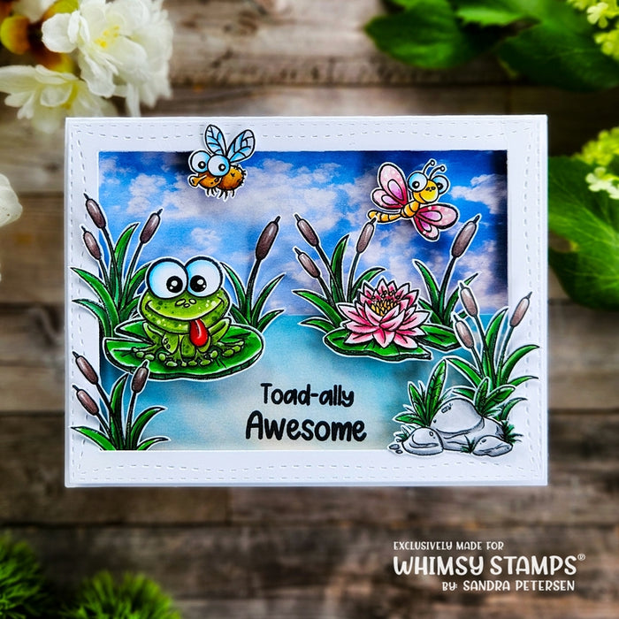 Toadally Awesome Clear Stamps - Whimsy Stamps