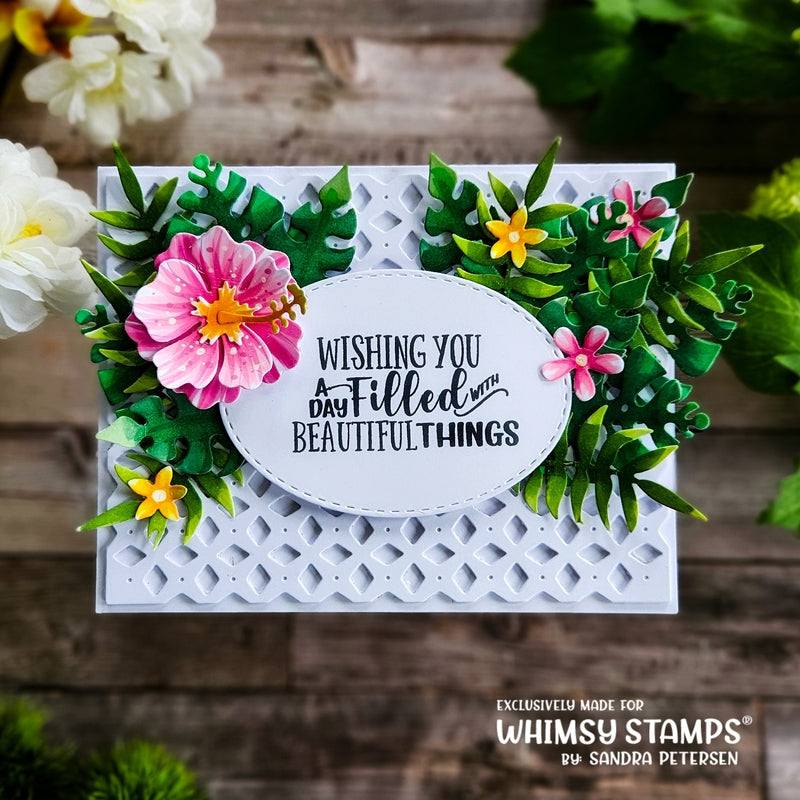 Beaucoup Bouquet Sentiments Clear Stamps - Whimsy Stamps