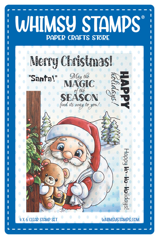 Santa at the Door Clear Stamps