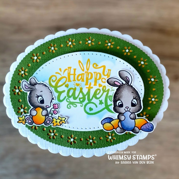 Easter Bunnies Clear Stamps - Whimsy Stamps