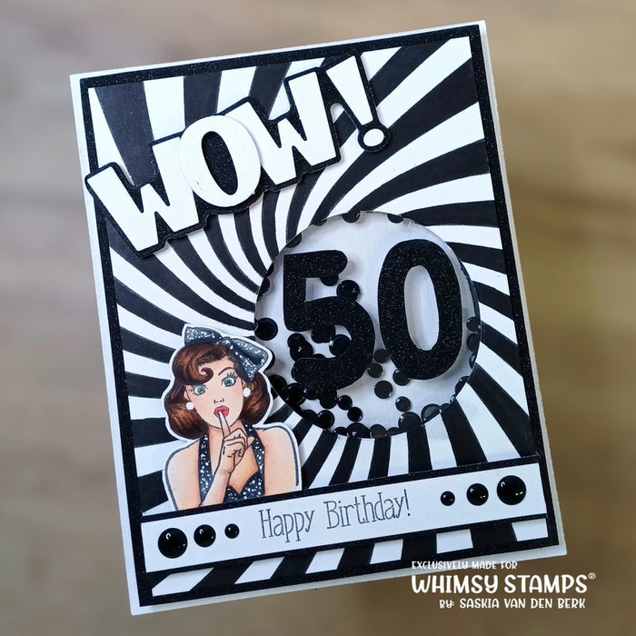 Wowzers Word and Shadow Die Set - Whimsy Stamps