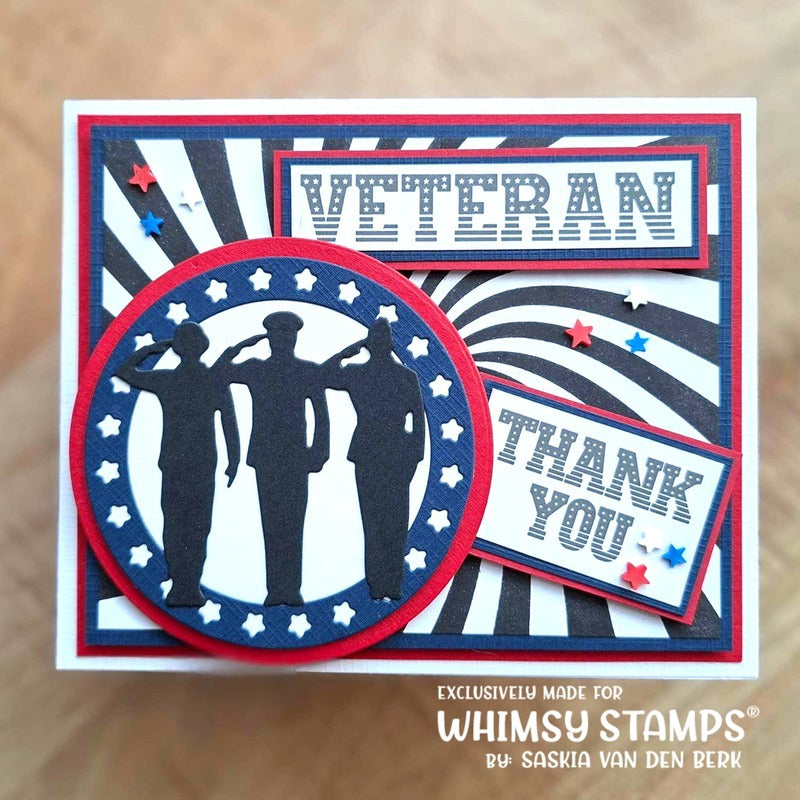 Military Honoring All Clear Stamps