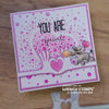 Speckled Heart Stencil - Whimsy Stamps
