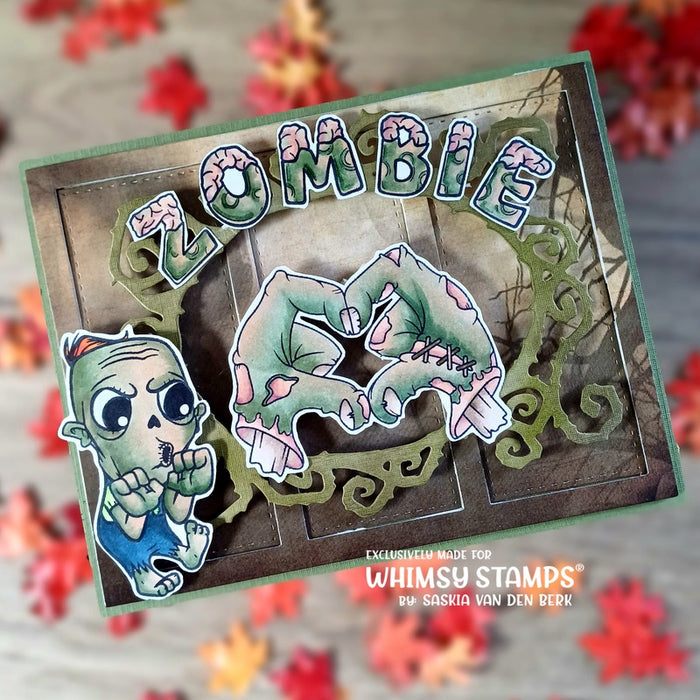 Zombie-Licious Clear Stamps - Whimsy Stamps
