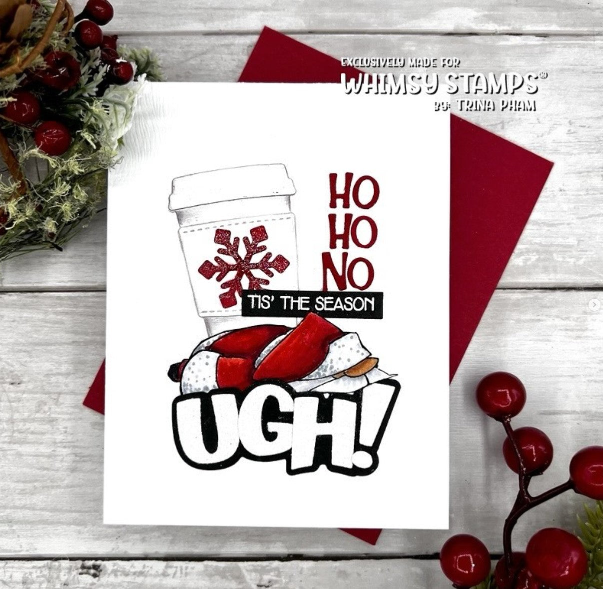 Blitzened Clear Stamps - Whimsy Stamps