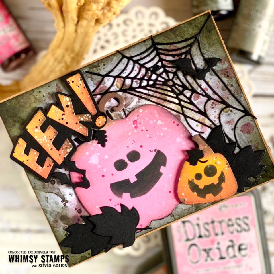 Halloween Expressions Stencil - Whimsy Stamps