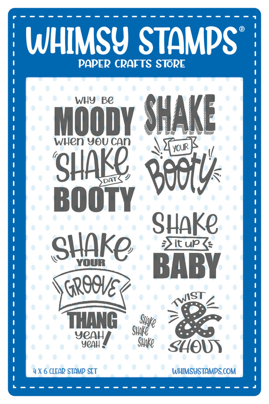 **NEW Shake it! Clear Stamps - Whimsy Stamps