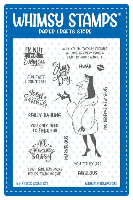 **NEW Slay the Day Clear Stamps - Whimsy Stamps