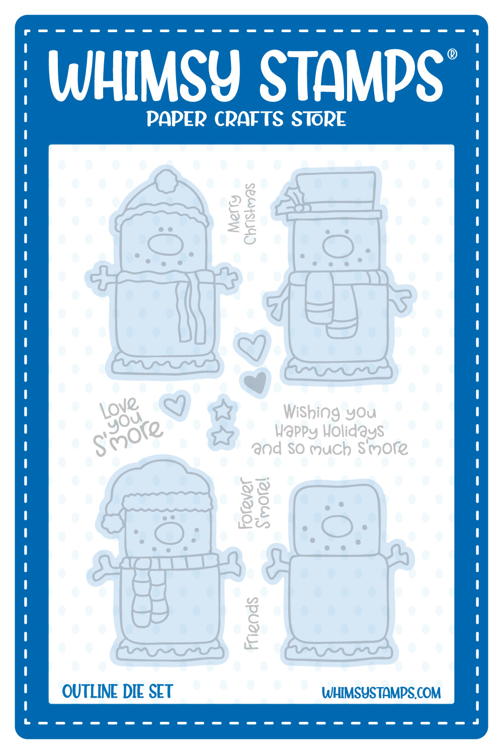 *NEW S'mores Outline Die Set - Whimsy Stamps