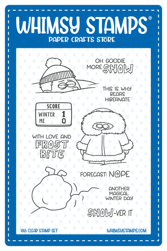 *NEW Snowver It Clear Stamps - Whimsy Stamps