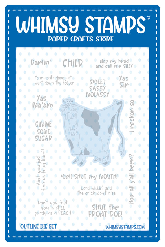 **NEW Southern Sugar Outline Die - Whimsy Stamps