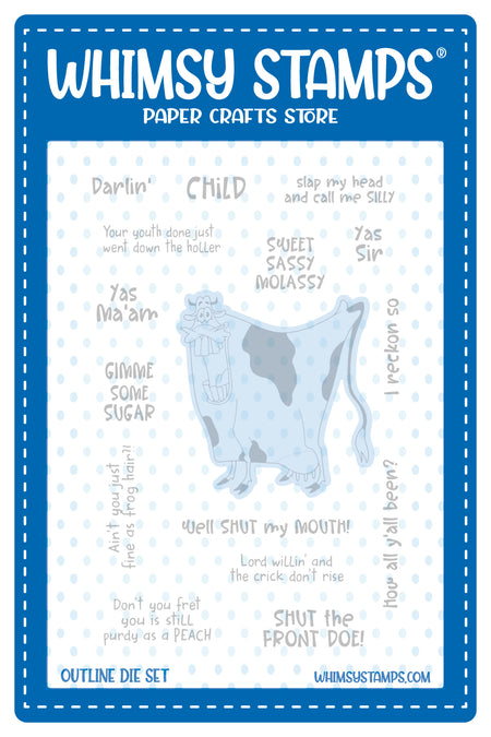 **NEW Southern Sugar Outline Die - Whimsy Stamps