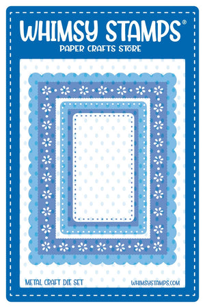 **NEW Spring Rectangles Die Set - Whimsy Stamps