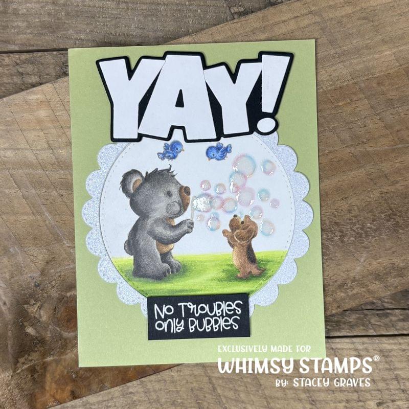 Bear Bubbles Clear Stamps.