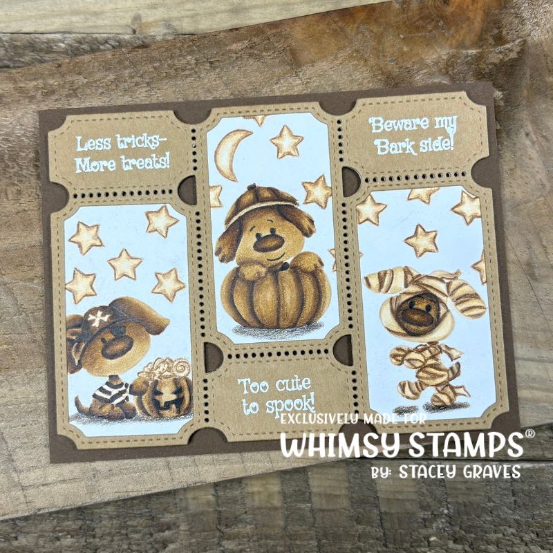 Doggies Halloween Clear Stamps - Whimsy Stamps