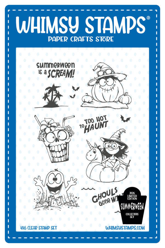 Summerween Scream Clear Stamps - Whimsy Stamps