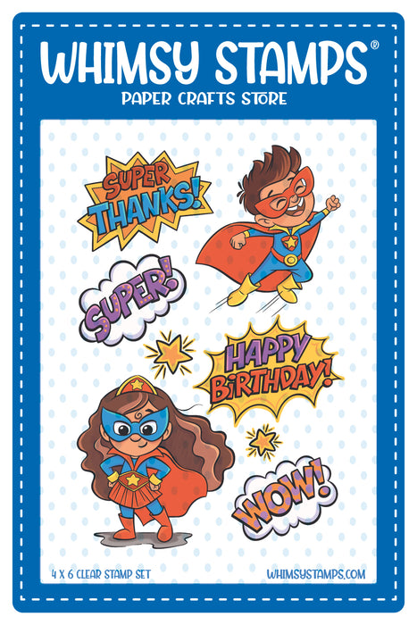 **NEW Super Kids Clear Stamps - Whimsy Stamps