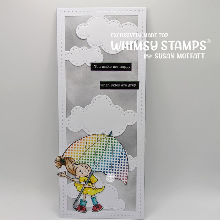 Rainy Day Smiles - Digital Stamp - Whimsy Stamps
