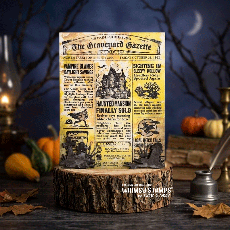 Haunted Herald Clear Stamps