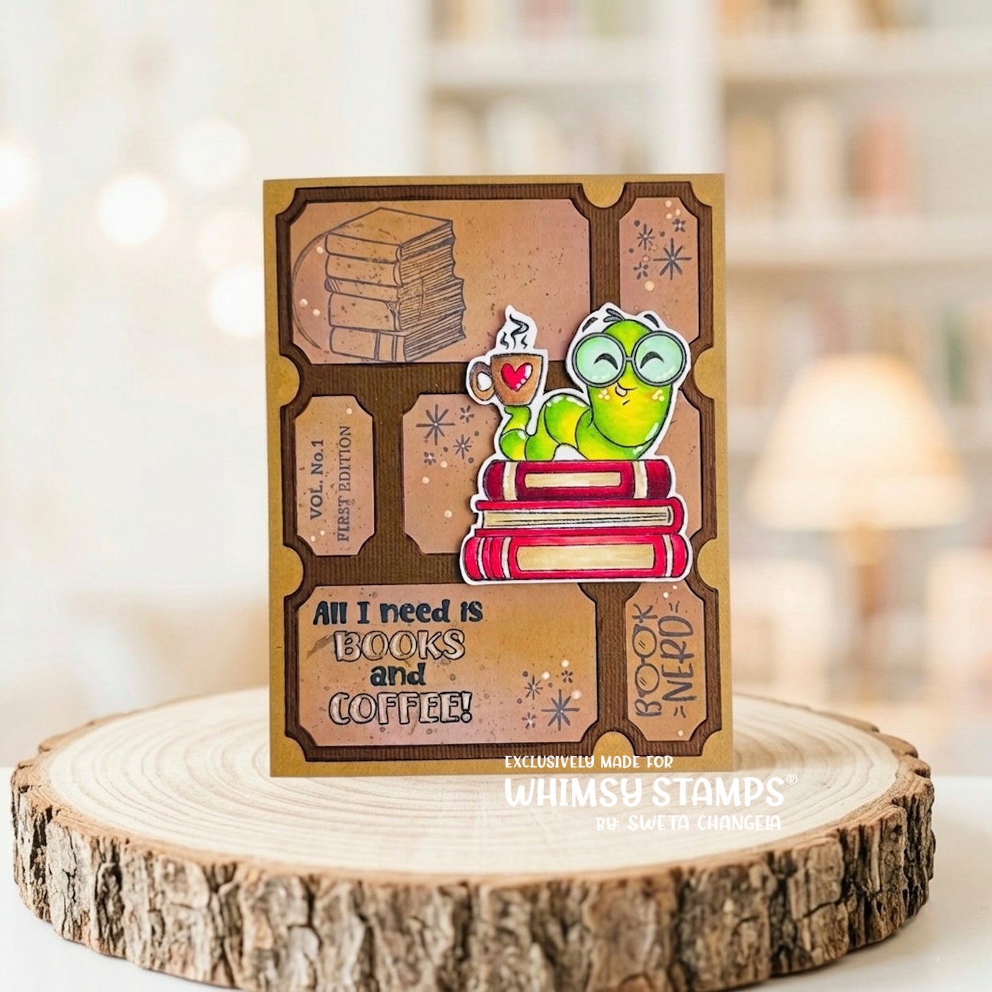 Book Nerd Clear Stamps - Whimsy Stamps