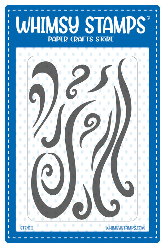 **NEW Swirls - 6x9 Stencil